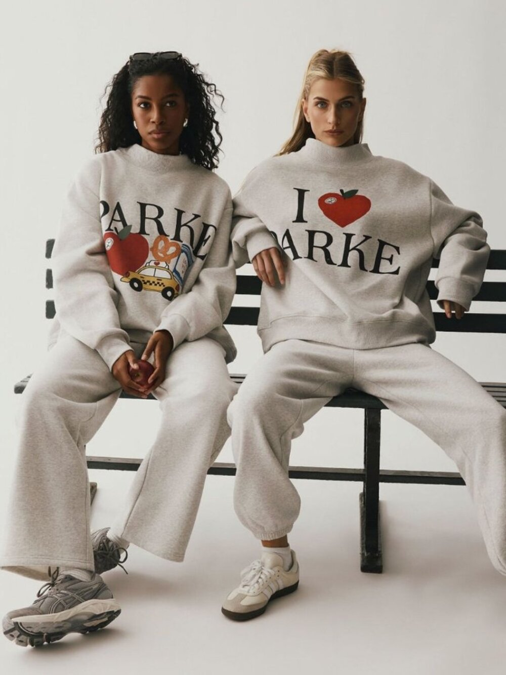 Parke NYC Graphic Fleece Mockneck - Gray - Size L/XL - Picture 8 of 9